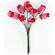 Kwiatki papierowe bukiecik tulipany rowe x10