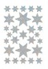 Naklejki HERMA Decor 3917 gwiazdki srebrne x1
