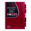 Koonotatnik A4 200k Patio Project Book red x1