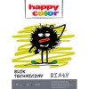 Blok techniczny A4 Happy Color 170g biay 10k x20