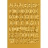 Naklejki HERMA Decor 4183 alfabet zoty x1