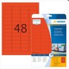 Etykiety Herma kolor 45,7x21,2mm czerwony x960