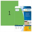 Etykiety Herma kolor 210x297mm zielony x20