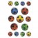 Naklejki HERMA Magic 6251 piłki futball kolorowe