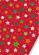 Karton A4 200g Heyda Christmas czerwony gwiazdy x1