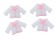 Aplikacje ubranka różowe 12e x1