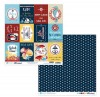 Papier do scrapbookingu 2-str Marine 7 x5 Papier do scrapbookingu 2-str Marine 7 x5