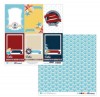 Papier do scrapbookingu 2-str Marine 8 x5 Papier do scrapbookingu 2-str Marine 8 x5