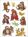 Naklejki HERMA Magic 3261 małpy, małpki x1