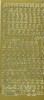 Sticker złoty 01080 - alfabet ozdobny x1 Sticker złoty 01080 - alfabet ozdobny x1