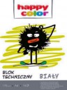 Blok techniczny A3 Happy Color 170g biay 10k x1