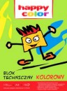 Blok techniczny A4 Happy Color 170g kolor 10k x1