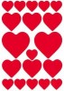 Naklejki HERMA Decor 3827 serca czerwone duże x1