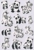 Naklejki HERMA Magic 6021 pandy, zebry 3D x1
