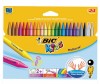 Kredki wiecowe BIC Plastidecor 24 kol x1