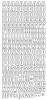 Sticker srebrny 10810 - alfabet x1 Sticker srebrny 10810 - alfabet x1