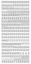 Sticker zoty 13240 - literki mae x1