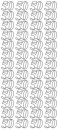Sticker złoty 23000 - \"50\" x1 Sticker złoty 23000 - \"50\" x1