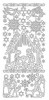 Sticker srebrny 11165 - szopka x1 Sticker srebrny 11165 - szopka x1