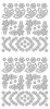 Sticker srebrny 14040 - mix nieynek x1