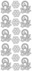 Sticker srebrny 21630 - stroiki (R457) x1