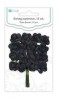 Róże papierowe 2cm Onyx x16 Róże papierowe 2cm Onyx x16