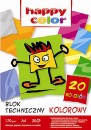 Blok techniczny A4 Happy Color 170g kolor 20k x1