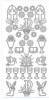 Sticker srebrny 11200 - Komunia kwiatki (R56) x1