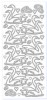 Sticker złoty 13110 - łabędzie x1 Sticker złoty 13110 - łabędzie x1