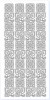 Sticker srebrny 13770 - listki i kwiatki x1