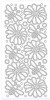 Sticker srebrny 14130 - kwiaty, pszczółki x1