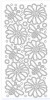Sticker srebrny 14130 - kwiaty, pszczki x1