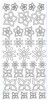 Sticker złoty 01781 - kwiatki x1 Sticker złoty 01781 - kwiatki x1