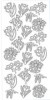 Sticker złoty 01868 - wiosenne kwiaty x1