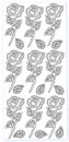 Sticker złoty 03117 - róże x1 Sticker złoty 03117 - róże x1