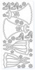 Sticker srebrny 03636 - sukienki x1 Sticker srebrny 03636 - sukienki x1