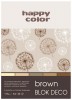 Blok A5 Happy Color Deco Brown 170g 20k x1