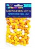 Pompony 1cm mix żółty x120 Pompony 1cm mix żółty x120