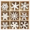 Elementy drewniane 45szt. śnieżynki 2 Elementy drewniane 45szt. śnieżynki 2