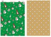 Karton A4 250g 2-str.Mix zielono/złoty Karton A4 250g 2-str.Mix zielono/złoty
