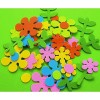 Naklejki z pianki - kolorowe kwiatki mix kolorów