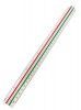 Linijka - skalwka biaa plastikowa nr.1 30cm x1