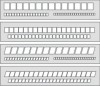 Szablon okienkowy pochyy 20mm/7,5mm/5mm x1