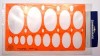 Szablon elipsy izometria 10-100mm x1 Szablon elipsy izometria 10-100mm x1