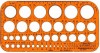Szablon koła 45 gr.1,2mm x1 Szablon koła 45 gr.1,2mm x1