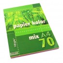 Ksero kolor A4 120g Kreska mix kolor 70ark. x1