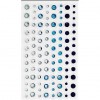 Kryształki samoprzylepne 3,4,5,6mm niebieskie x104