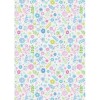 Karton B2 300g Heyda Natural Cards Flowers blue x1