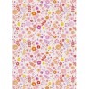 Karton B2 300g Heyda Natural Cards Flowers pink x1