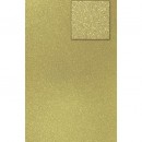 Karton A4 200g brokatowy - ciemno złoty x10